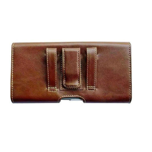 Brown Leather Phone Belt Pouch – Universal Smartphone Holster - Everyday essentials