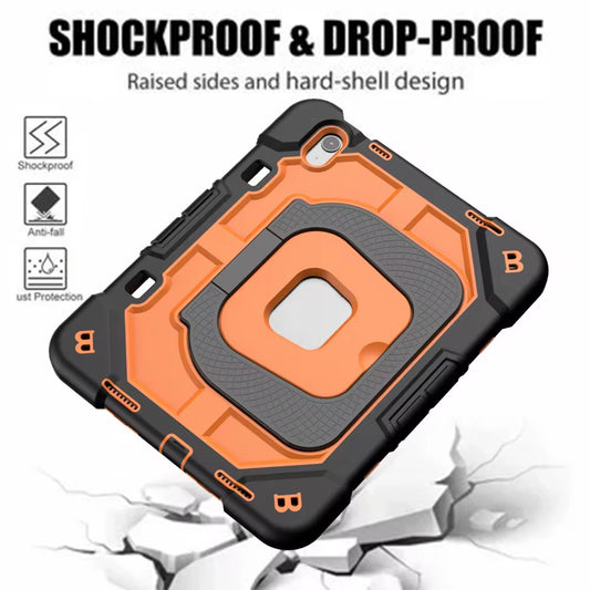 Ultra-Armor 3-Layer Heavy Duty Case for iPad 10.9 2022 & A16 2025 Drop-Proof Kickstand Shell with Adjustable Stand and Lanyard