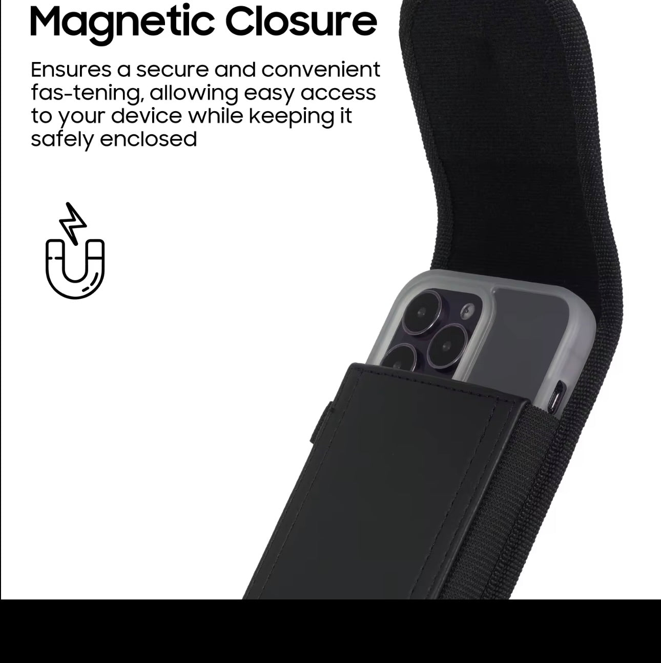 PU Leather Case Pouch Holster Belt Loop for iPhone  Waist Bag for Men - Everyday essentials