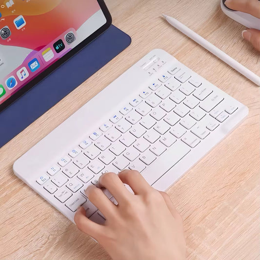 Wireless Bluetooth keyboard for iPads and tablets. - Everyday essentials