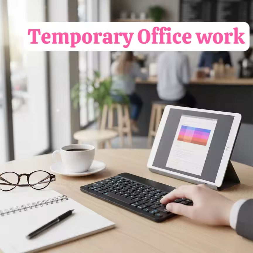 Wireless Bluetooth keyboard for iPads and tablets. - Everyday essentials