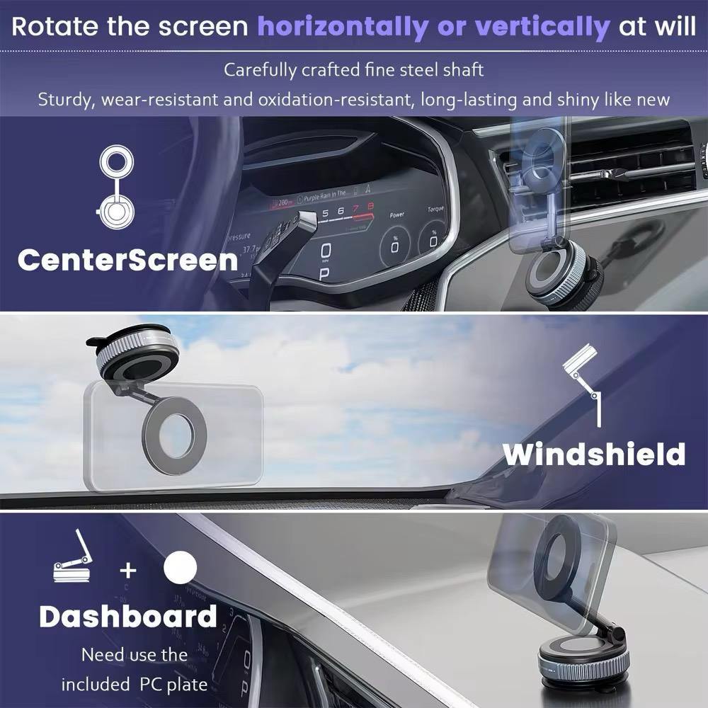 Universal Car Mount Phone Holder – 360° Rotating Dashboard & Air Vent Mount - Everyday essentials