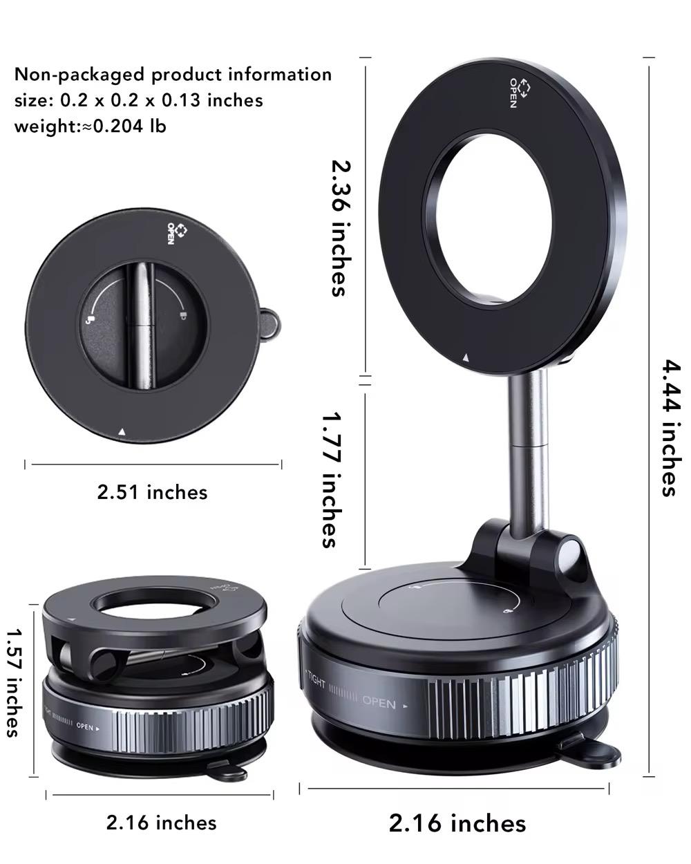 Universal Car Mount Phone Holder – 360° Rotating Dashboard & Air Vent Mount - Everyday essentials