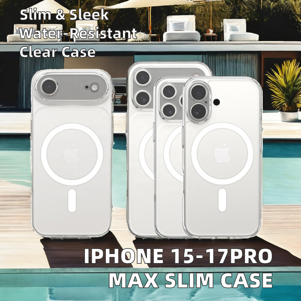 Magnetic Clear Phone Case for iPhone 14/15/16/17 – Transparent TPU + PC All-in-One Protection - Everyday essentials