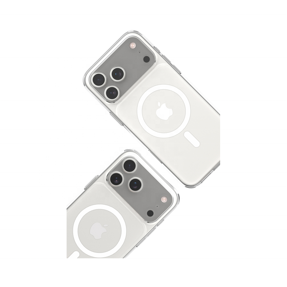 Magnetic Clear Phone Case for iPhone 14/15/16/17 – Transparent TPU + PC All-in-One Protection - Everyday essentials