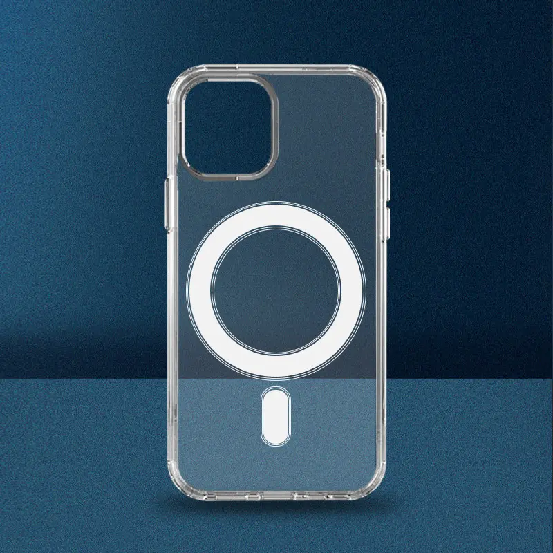 Magnetic Clear Phone Case for iPhone 14/15/16/17 – Transparent TPU + PC All-in-One Protection - Everyday essentials